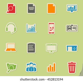 Office simply icons web and user interface