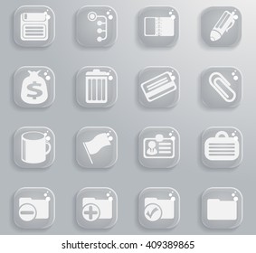 Office  simply symbols for web and user interface