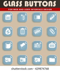 Office simply symbols for web and user interface