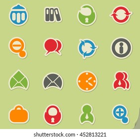 office simply symbols for web and user interface