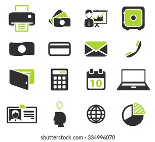 Office simply vector icon set