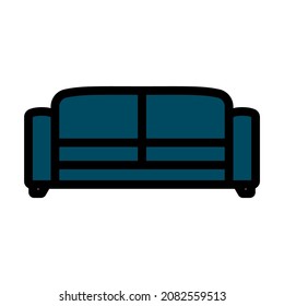 Icono de software de Office. Contorno de negrita editable con diseño de relleno de color. Ilustración vectorial.