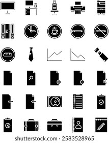 Office in Solid Style Icon