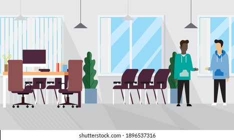 Office Space All His Busy Life Stock Vector (Royalty Free) 1896537316 ...