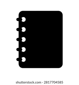 Office Spiral Notebook Vector Icon