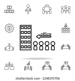 office staff icon. conferencing icons universal set for web and mobile