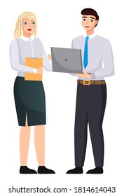 Personal de oficina, trabajo y comunicación. Jefe y subordinados. Varios trabajadores, gerentes. Empleados en su área de trabajo. Trabajadores de oficina. Cotrabajadores. Colegas discuten el trabajo en equipo del proyecto