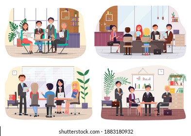 Personal de oficina, trabajo y comunicación. Jefe y subordinados. Varios trabajadores, gerentes. Empleados directivos de diferentes niveles. Trabajadores de oficina. Cotrabajadores. Colegas discuten el trabajo en equipo del proyecto