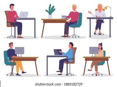 Office staff, work and communication. Head and subordinates. Various workers, managers team. Top managers employees of different levels. Office workers. Co-workers. Colleagues discuss project teamwork