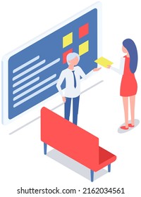 Personal de oficina, trabajo y comunicación. Jefe y subordinados. Varios trabajadores, gerentes. Empleados directivos de diferentes niveles. Trabajadores de oficina. Cotrabajadores. Colegas discuten el trabajo en equipo del proyecto