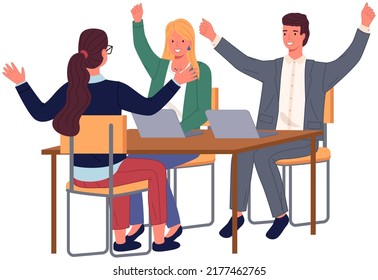 Office staff, work and communication. Head and subordinates. Various workers, managers team. Top managers employees of different levels. Office workers. Co-workers. Colleagues discuss project teamwork