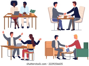 Office staff, work and communication. Head and subordinates. Various workers, managers team. Top managers employees of different levels. Office workers. Co-workers. Colleagues discuss project teamwork