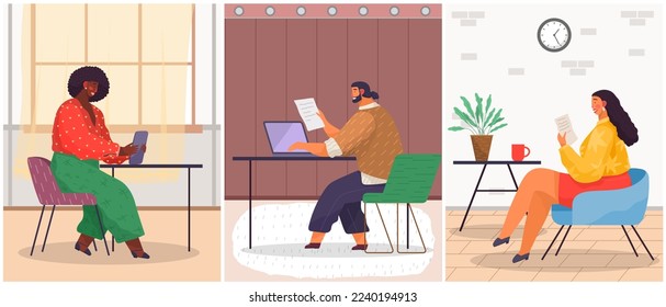 Office staff, work and communication. Head and subordinates. Various workers, managers team. Top managers employees of different levels. Office workers. Co-workers. Colleagues discuss project teamwork