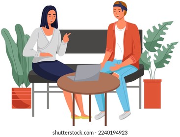 Büropersonal, Arbeit und Kommunikation. Leiter und Untergebenen. Verschiedene Arbeiter, Manager-Team. Top-Manager-Mitarbeiter auf verschiedenen Ebenen. Büroangestellte. Mitarbeiter. Kollegen diskutieren Projektteam