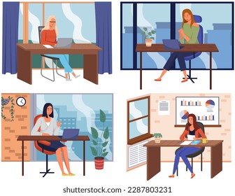 Office staff, work and communication. Head and subordinates. Various workers, managers team. Top managers employees of different levels. Office workers. Co-workers. Colleagues discuss project teamwork