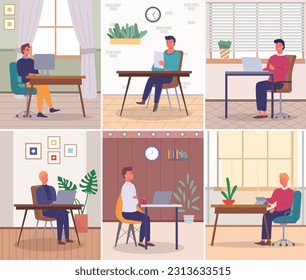 Büropersonal, Arbeit und Kommunikation. Leiter und Untergebenen. Verschiedene Arbeiter, Manager-Team. Top-Manager-Mitarbeiter auf verschiedenen Ebenen. Büroangestellte. Mitarbeiter. Kollegen diskutieren Projektteam