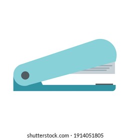 Office stapler business vector illustration equipment tool supply. School metal stapler clip stationery symbol puncher document. Business join paper instrument tool side view. Handy symbol supply