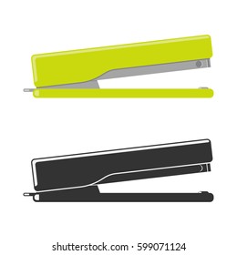 Office stapler isolated on white. Vector illustration