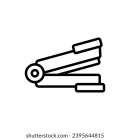 Office Stapler Outline Icon Vector Illustration