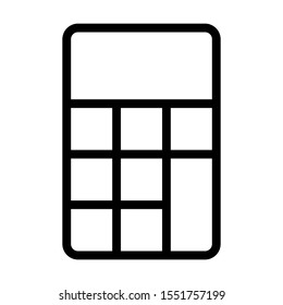 office stationary calculator icon vector