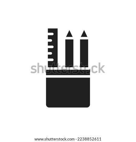 Office Stationary Filled Icon Vector illustration