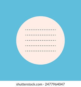 Office Stationery Notepad Vector Illustration