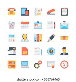 Office and Stationery Vector Icons 1