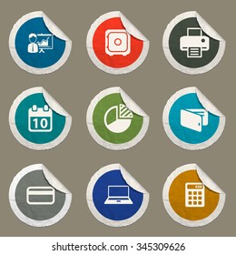 Office sticker icons for web