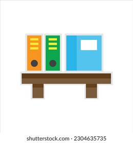 Diseño artístico de vectores de Office Sticker