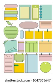 office stickers color note