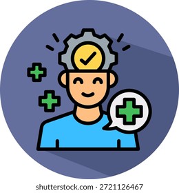 Icono de estrés de oficina Ilustración vectorial isométrica
