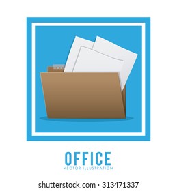 Office stuff digital design, vector illustration eps 10