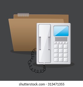 Office stuff digital design, vector illustration eps 10