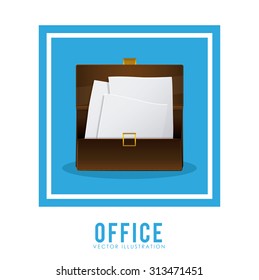 Office stuff digital design, vector illustration eps 10
