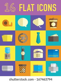 office stuff flat icon