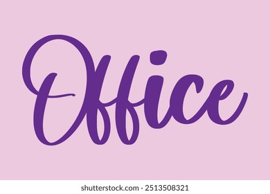 Office Stylish Cursive Typography Citação De Texto No Fundo Colorido