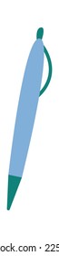 Office supplies flat icon Pen for writing. Vector illustration