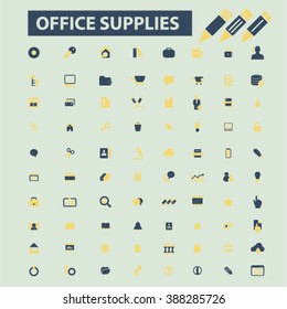 office supplies icons
