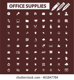 Büromaterial-Symbole
