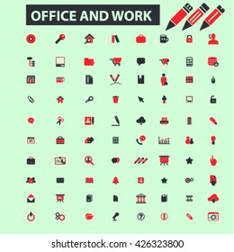 iconos de suministros de oficina
