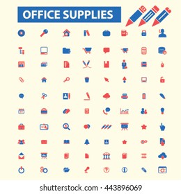 office supplies icons
