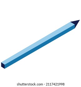 Office supplies. Isometric illustration. 2D illustration. Books, notebooks, notebook, computer. Pen, ruler, magnifying glass, clock. Things to study. Things for work.
