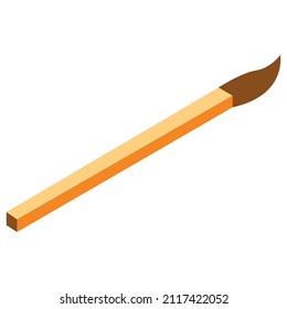 Office supplies. Isometric illustration. 2D illustration. Books, notebooks, notebook, computer. Pen, ruler, magnifying glass, clock. Things to study. Things for work.