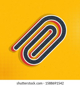 office supplies pop art, retro icon. Vector illustration of pop