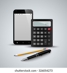 Office supplies for work template