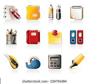 Office supply icons