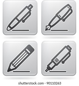 Office Supply Icons Set