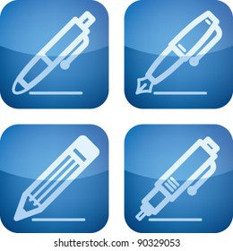 Office Supply Icons Set
