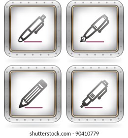 Office Supply Icons Set