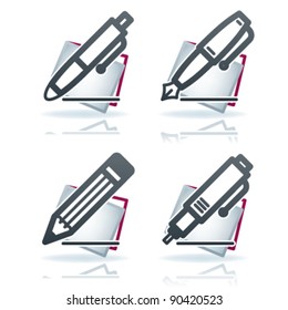 Office Supply Icons Set
